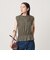 【WEB限定 Wardrobe DAILY MINIMAL】シャーリング ノースリーブトップス