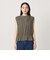 【WEB限定 Wardrobe DAILY MINIMAL】シャーリング ノースリーブトップス