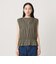 【WEB限定 Wardrobe DAILY MINIMAL】シャーリング ノースリーブトップス