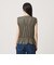 【WEB限定 Wardrobe DAILY MINIMAL】シャーリング ノースリーブトップス
