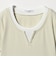 ヘンリーネック レイヤード Tシャツ