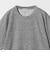 リネン テクスチャード クルーネック Tシャツ