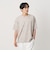 リネン テクスチャード クルーネック Tシャツ