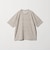 リネン テクスチャード クルーネック Tシャツ