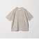 リネン テクスチャード クルーネック Tシャツ