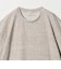 リネン テクスチャード クルーネック Tシャツ