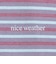 ＜NICE WEATHER＞ウィメンズ ボーダー ショートスリーブ Tシャツ
