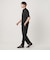 【WEB限定 WARDROBE SMART】サマーファンクション 1P ワイド スラックス【吸水速乾】