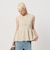【WEB限定 Wardrobe DAILY MINIMAL】ペプラム2WAY ノースリーブリブニット ウォッシャブル