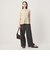 【WEB限定 Wardrobe DAILY MINIMAL】ペプラム2WAY ノースリーブリブニット ウォッシャブル