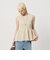 【WEB限定 Wardrobe DAILY MINIMAL】ペプラム2WAY ノースリーブリブニット ウォッシャブル