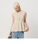 【WEB限定 Wardrobe DAILY MINIMAL】ペプラム2WAY ノースリーブリブニット ウォッシャブル
