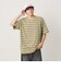 ＜NICE WEATHER＞ボーダー ショートスリーブ Tシャツ