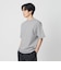 クール デオドラント クルーネック ボーダー Tシャツ 接触冷感 抗菌防臭