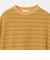 コットンポリエステル ボーダー ハーフスリーブTシャツ