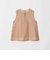 コットンシルク シアーチェック ノースリーブ ブラウス
