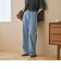 【WEB限定】ワイドフレア デニムパンツ ウォッシャブル