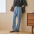【WEB限定】ワイドフレア デニムパンツ ウォッシャブル