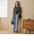 【WEB限定】ワイドフレア デニムパンツ ウォッシャブル