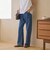【WEB限定】ワイドフレア デニムパンツ ウォッシャブル