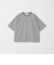 コットンポリエステル シアーボーダー Tシャツ