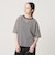 コットンポリエステル シアーボーダー Tシャツ