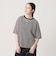 コットンポリエステル シアーボーダー Tシャツ
