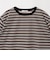 コットンポリエステル シアーボーダー Tシャツ