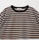 コットンポリエステル シアーボーダー Tシャツ