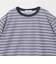 コットンポリエステル シアーボーダー Tシャツ