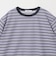 コットンポリエステル シアーボーダー Tシャツ
