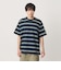 ＜NICE WEATHER＞ボーダーショートスリーブ Tシャツ