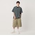 ＜NICE WEATHER＞ボーダーショートスリーブ Tシャツ