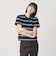 ＜NICE WEATHER＞ボーダーショートスリーブ Tシャツ