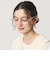 ＜heyep＞ブリッジレス ハーフフレームメガネ