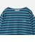 ＜NICE WEATHER＞マルチボーダー ショートロングスリーブ Tシャツ