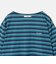 ＜NICE WEATHER＞マルチボーダー ショートロングスリーブ Tシャツ