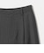 毛ポリエステルブレンド トロピカル サイドタック ワイドパンツ