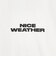 ＜NICE WEATHER＞ロゴ ロングスリーブ Tシャツ