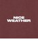 ＜NICE WEATHER＞ロゴ ロングスリーブ Tシャツ