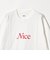 ＜NICE WEATHER＞NICE ロゴ ロング スリーブTシャツ