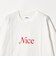 ＜NICE WEATHER＞NICE ロゴ ロング スリーブTシャツ