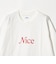 ＜NICE WEATHER＞NICE ロゴ ロング スリーブTシャツ