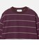 コットンポリエステル ボーダー ロングスリーブTシャツ