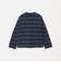 コットンポリエステル ボーダー ロングスリーブTシャツ