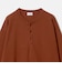 KNITEE フェザー コットン ヘンリーネック ニット Tシャツ ウォッシャブル