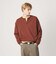 KNITEE フェザー コットン ヘンリーネック ニット Tシャツ ウォッシャブル