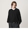 KNITEE フェザー コットン Vネック ニット Tシャツ ウォッシャブル