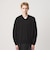KNITEE フェザー コットン Vネック ニット Tシャツ ウォッシャブル