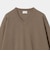 KNITEE フェザー コットン Vネック ニット Tシャツ ウォッシャブル